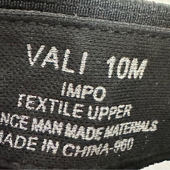 Impo VALI Black Stretch Wedge Sandal with embellished Straps Size 10M - Picture 11 of 11